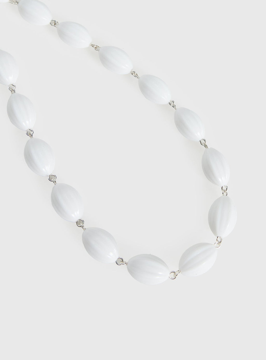 Liviya Beaded Necklace White