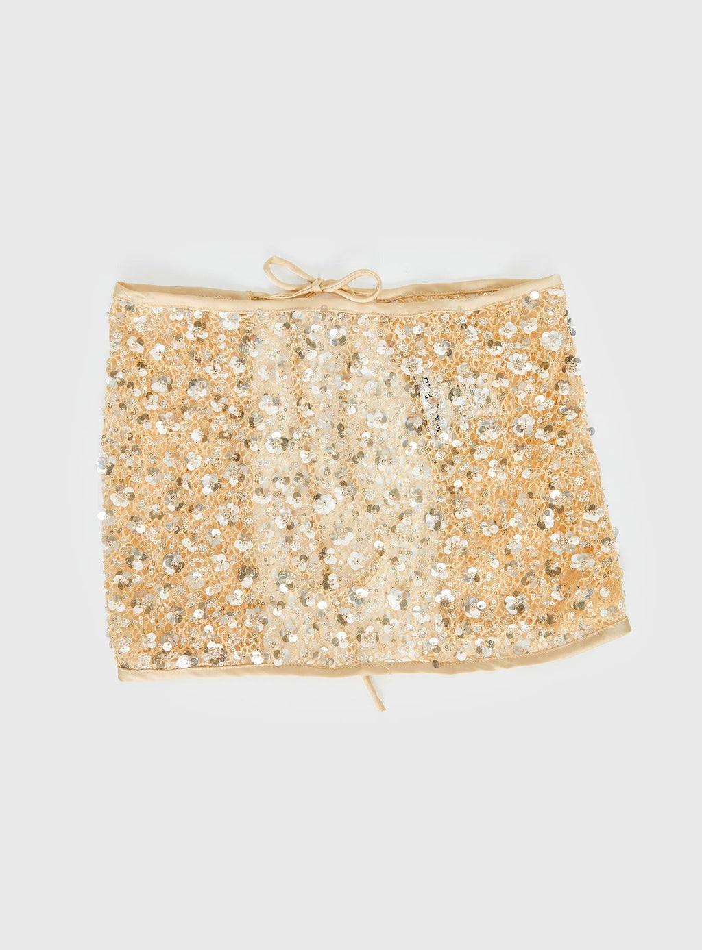 Sonique Sequin Crochet Sarong Gold