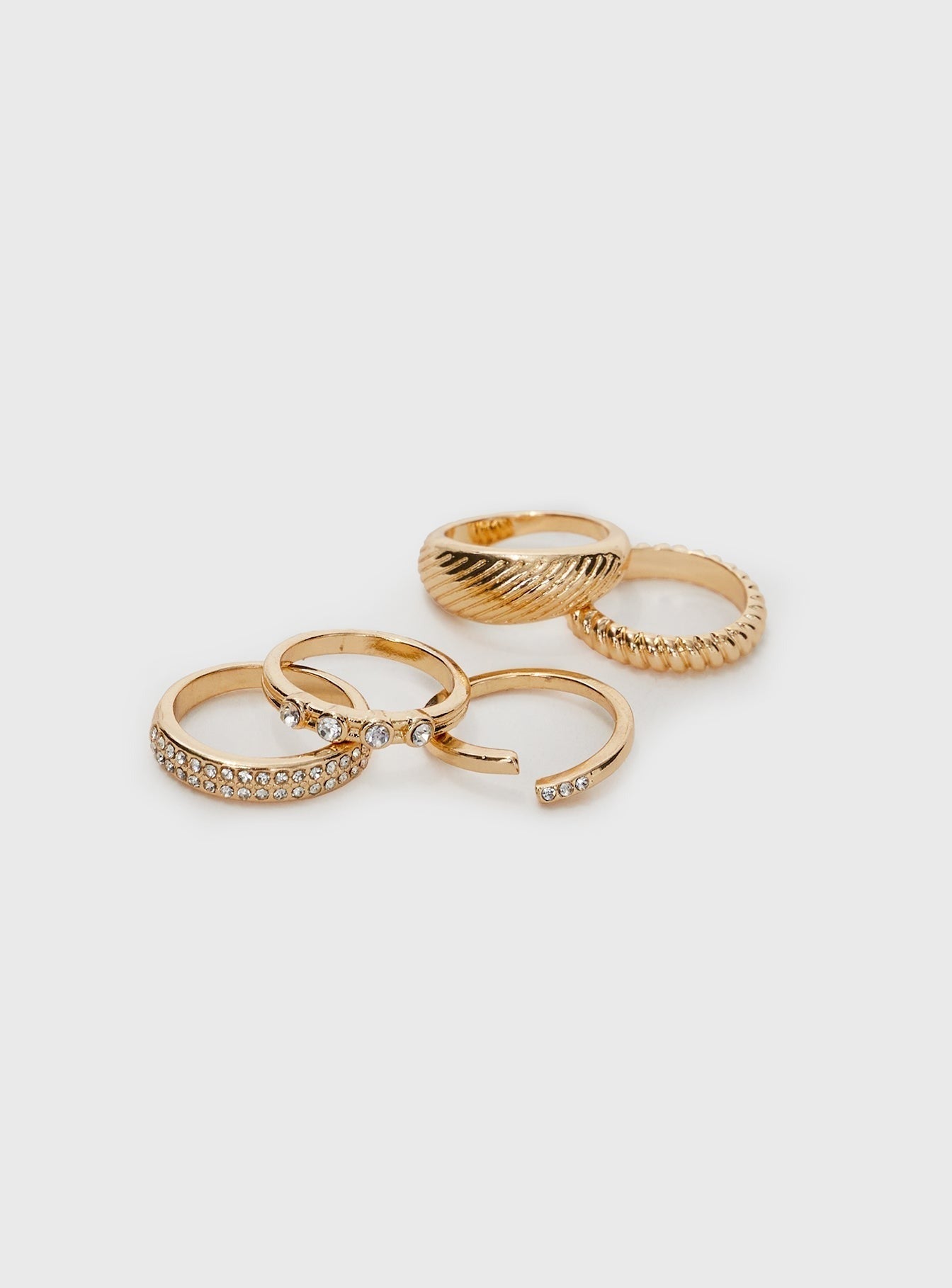 Satine Ring Pack Gold
