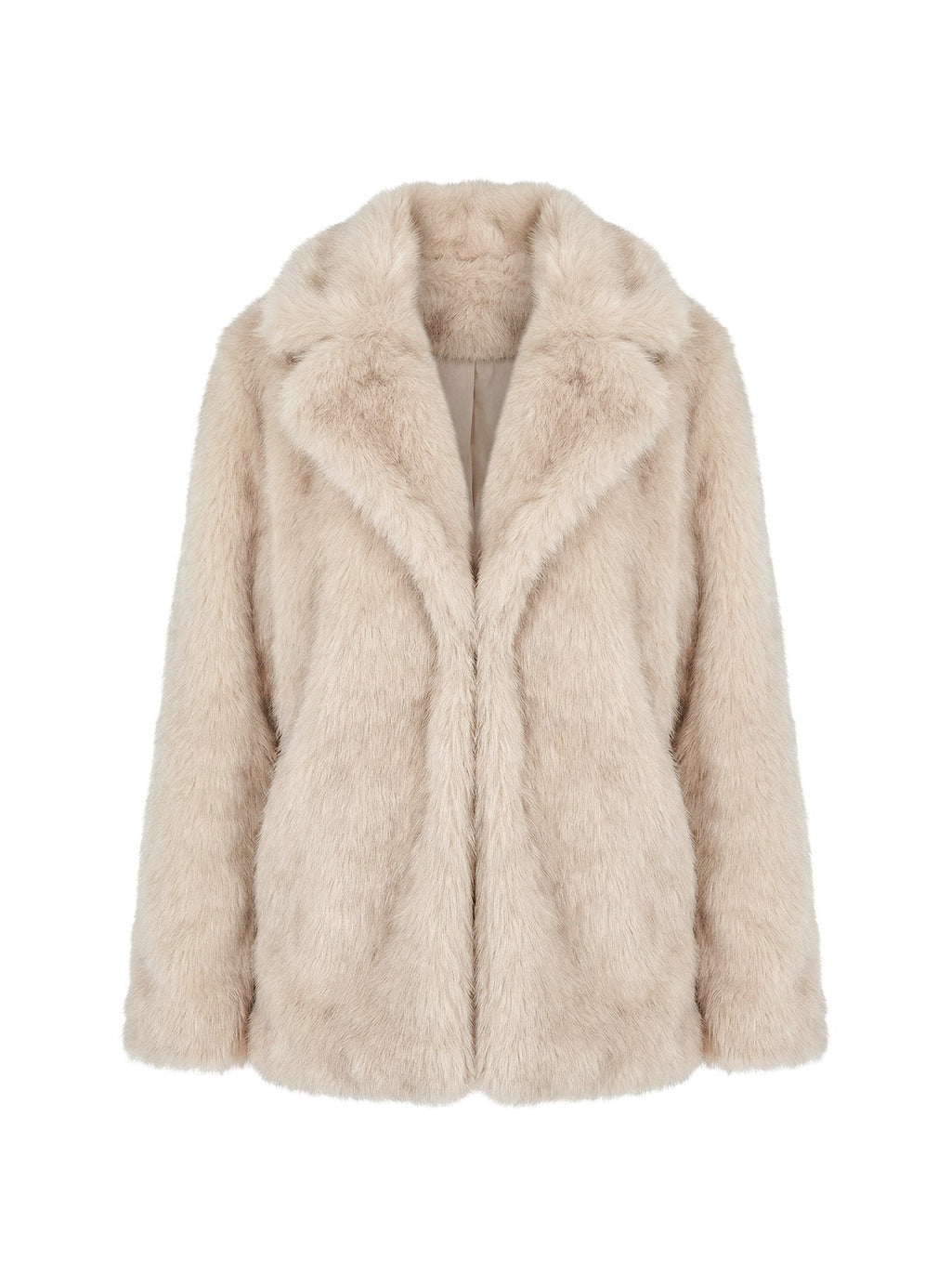 Clova Faux Fur Coat Grey