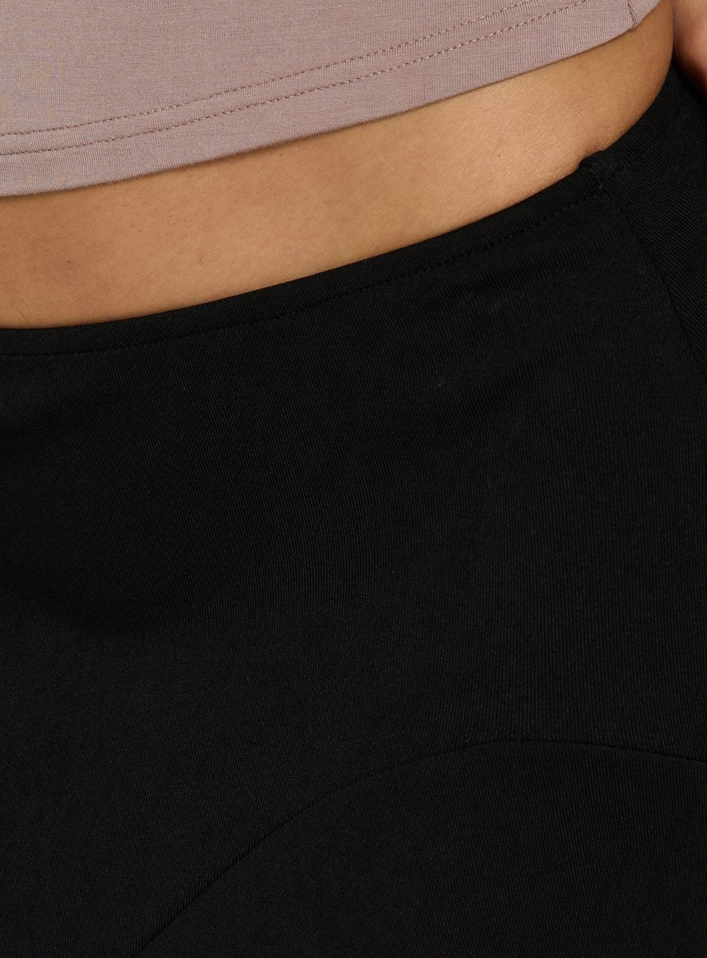 Futura Asymmetrical Midi Skirt Black