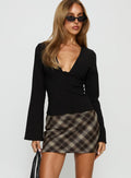 Carlena Mini Skirt Multi Check