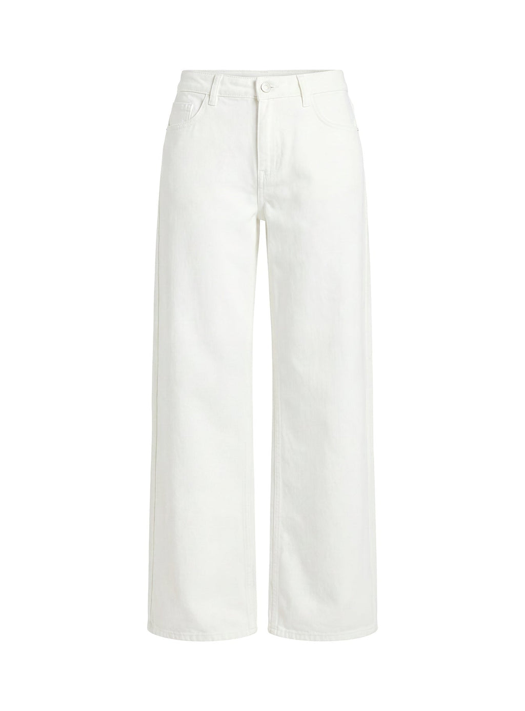 Ramos Low Rise Wide Leg Jeans White