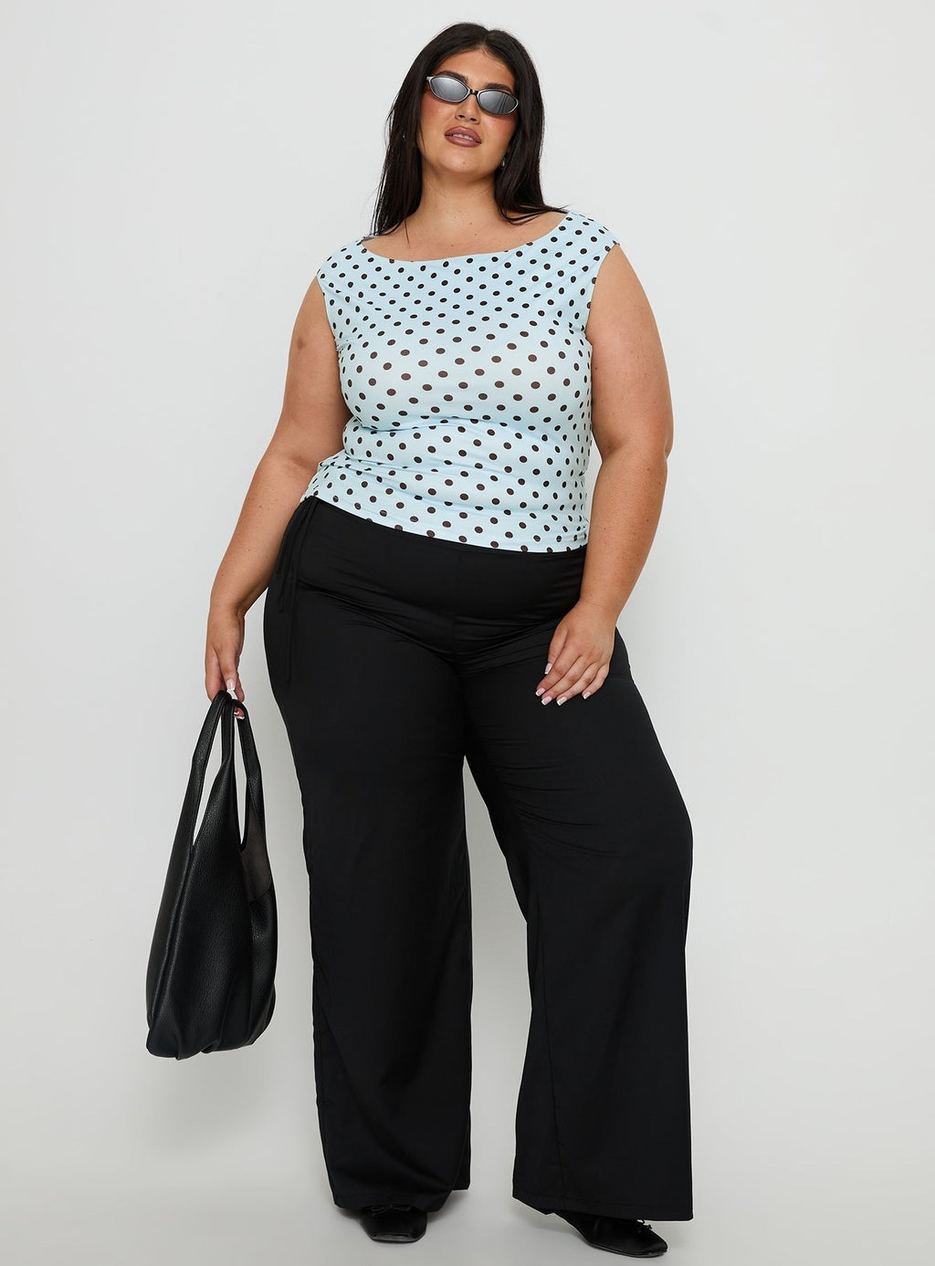 Cheirosa Off Shoulder Top Blue / Brown Curve