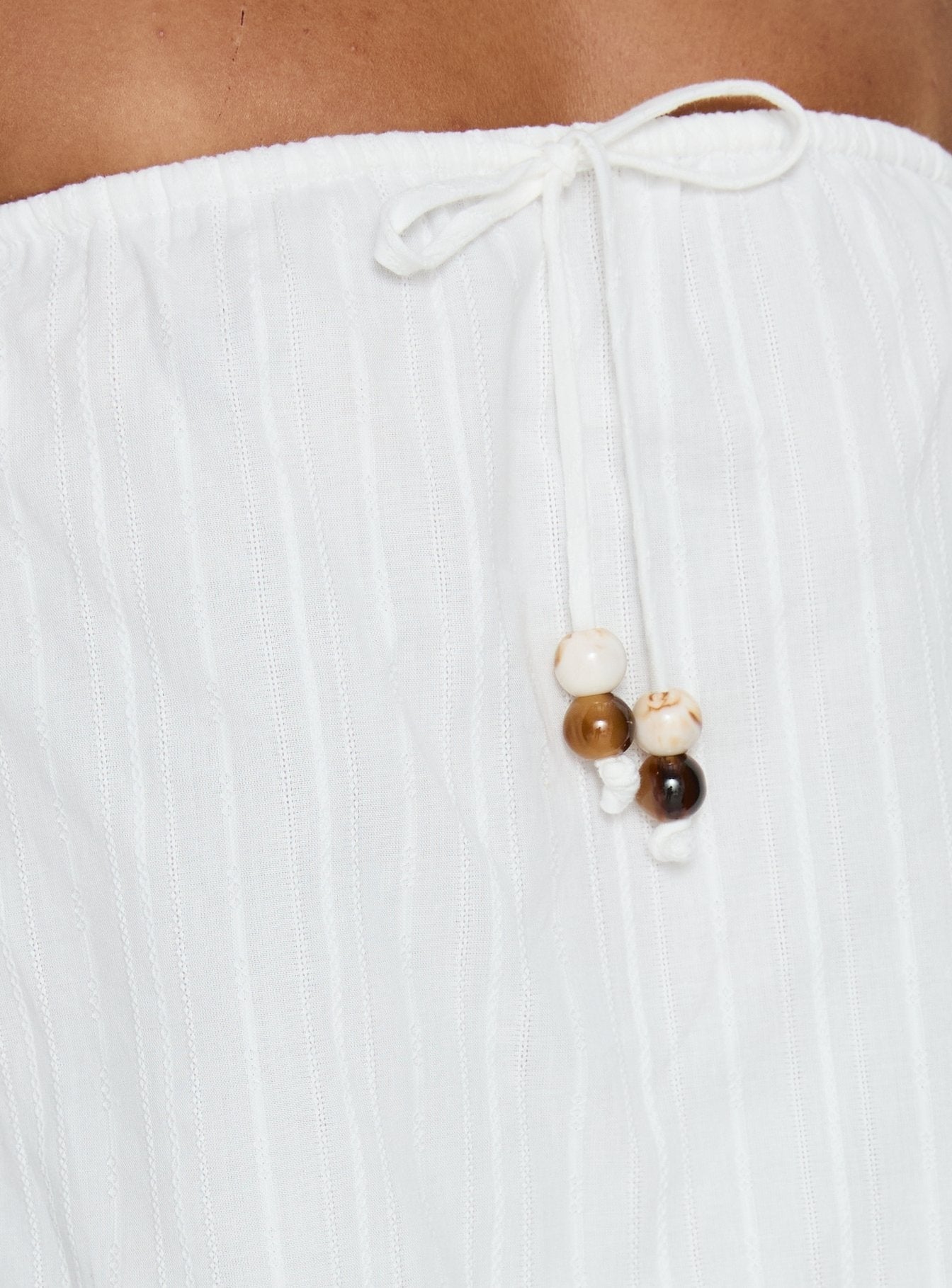 Isafelia Strapless Romper Off White