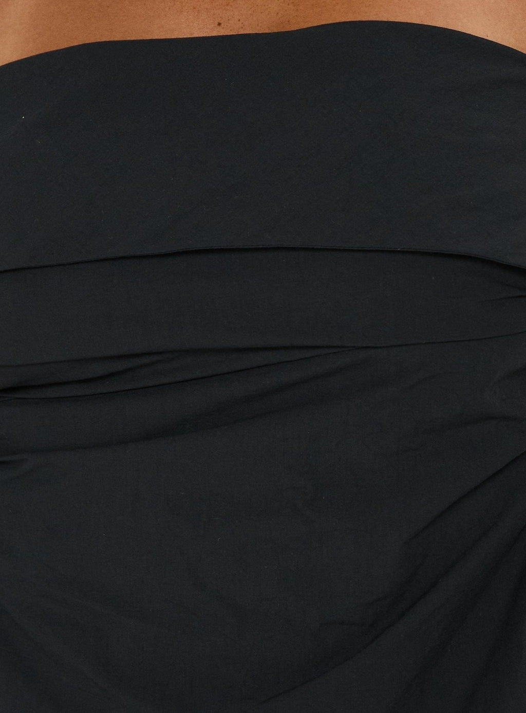 Christalle Strapless Tie Back Top Black