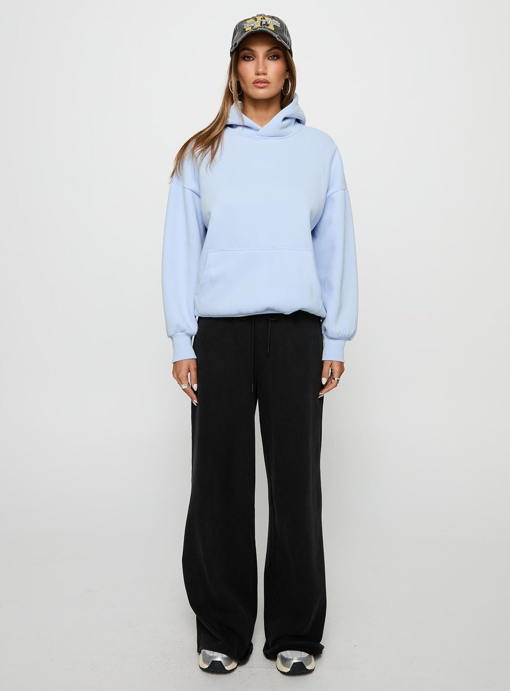 Unwind In Peace Hoodie Blue