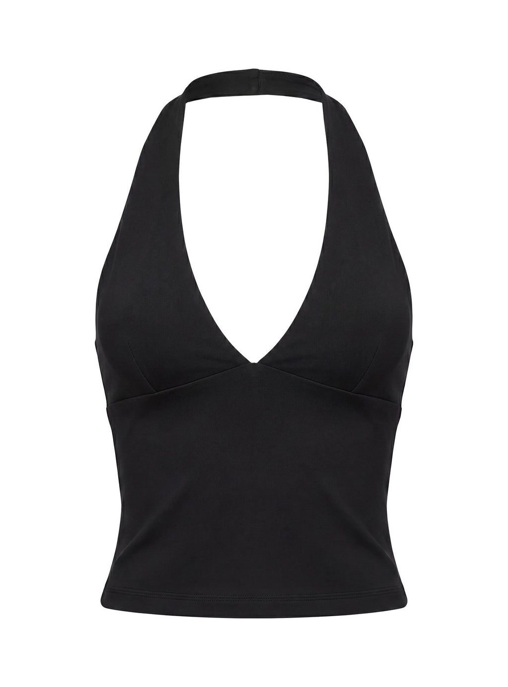 Habitual Active Longline Plunge Neck Tank Top Black