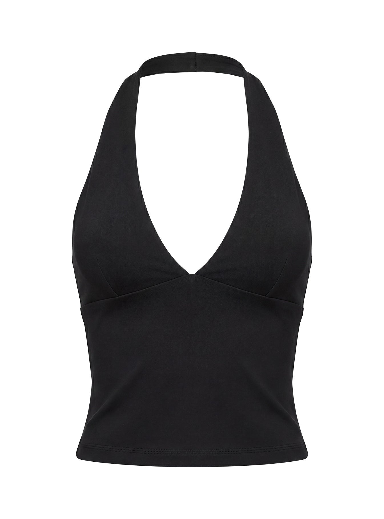 Habitual Active Longline Plunge Neck Tank Top Black