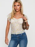 Sybilla Top Multi Floral