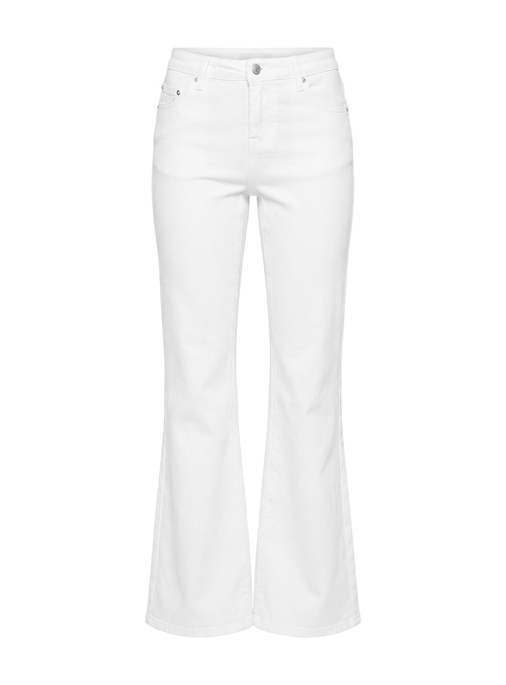 Magic Mirror Mid Rise Bootleg Jeans Ecru