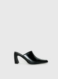 Hania Slip On Closed Toe Heels Black