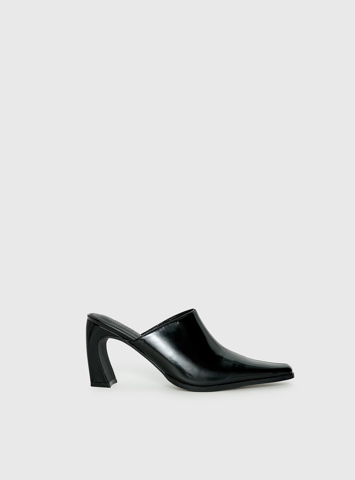 Hania Slip On Closed Toe Heels Black