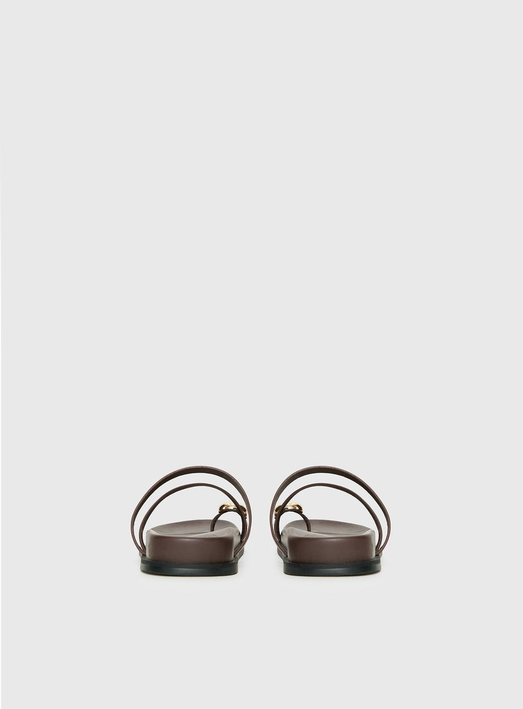 Therapy Alba Hardware Detail Sandals Chocolate