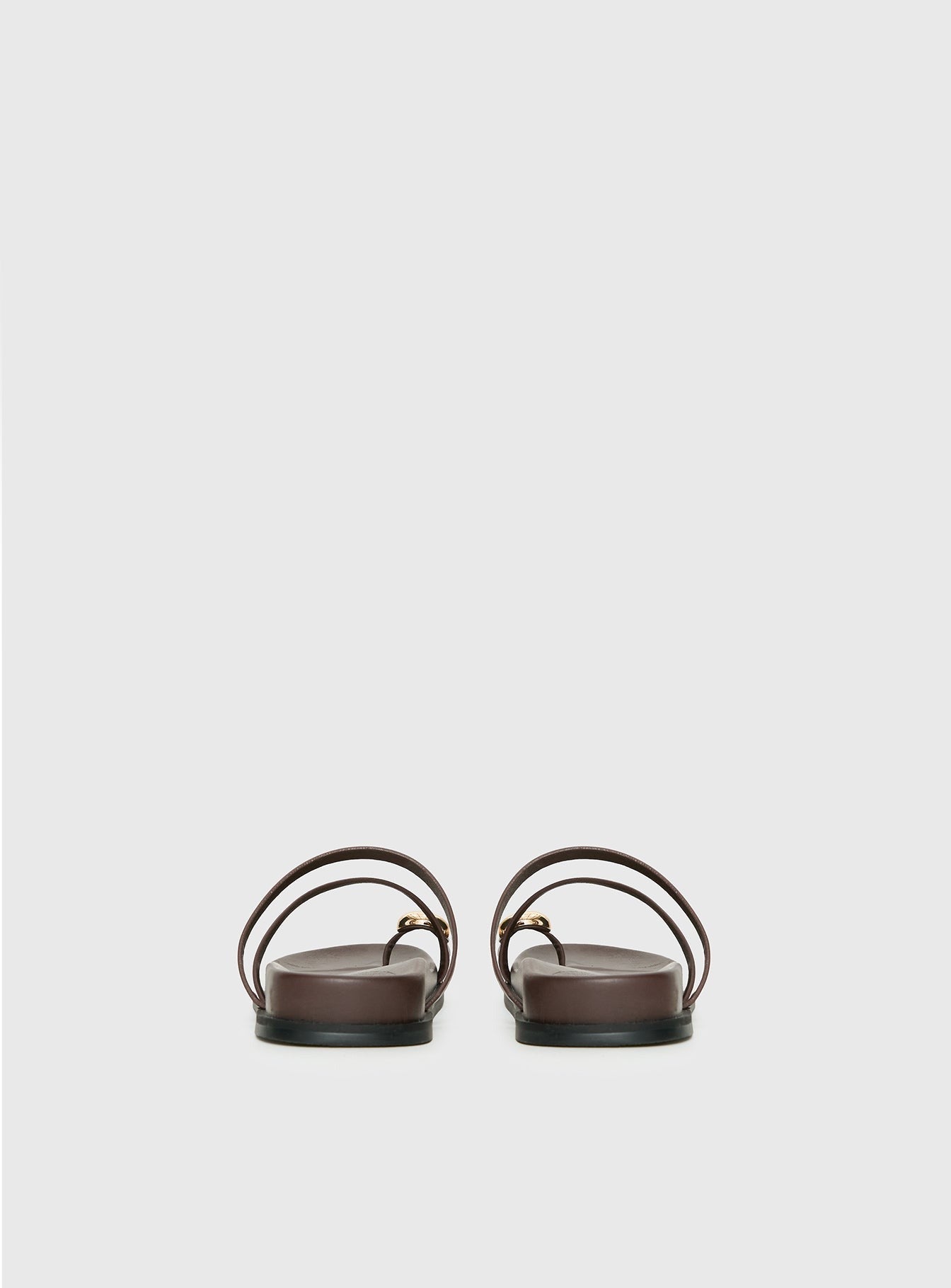 Therapy Alba Hardware Detail Sandals Chocolate