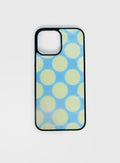 Money Drop iPhone Case Blue / Yellow Polka Dot