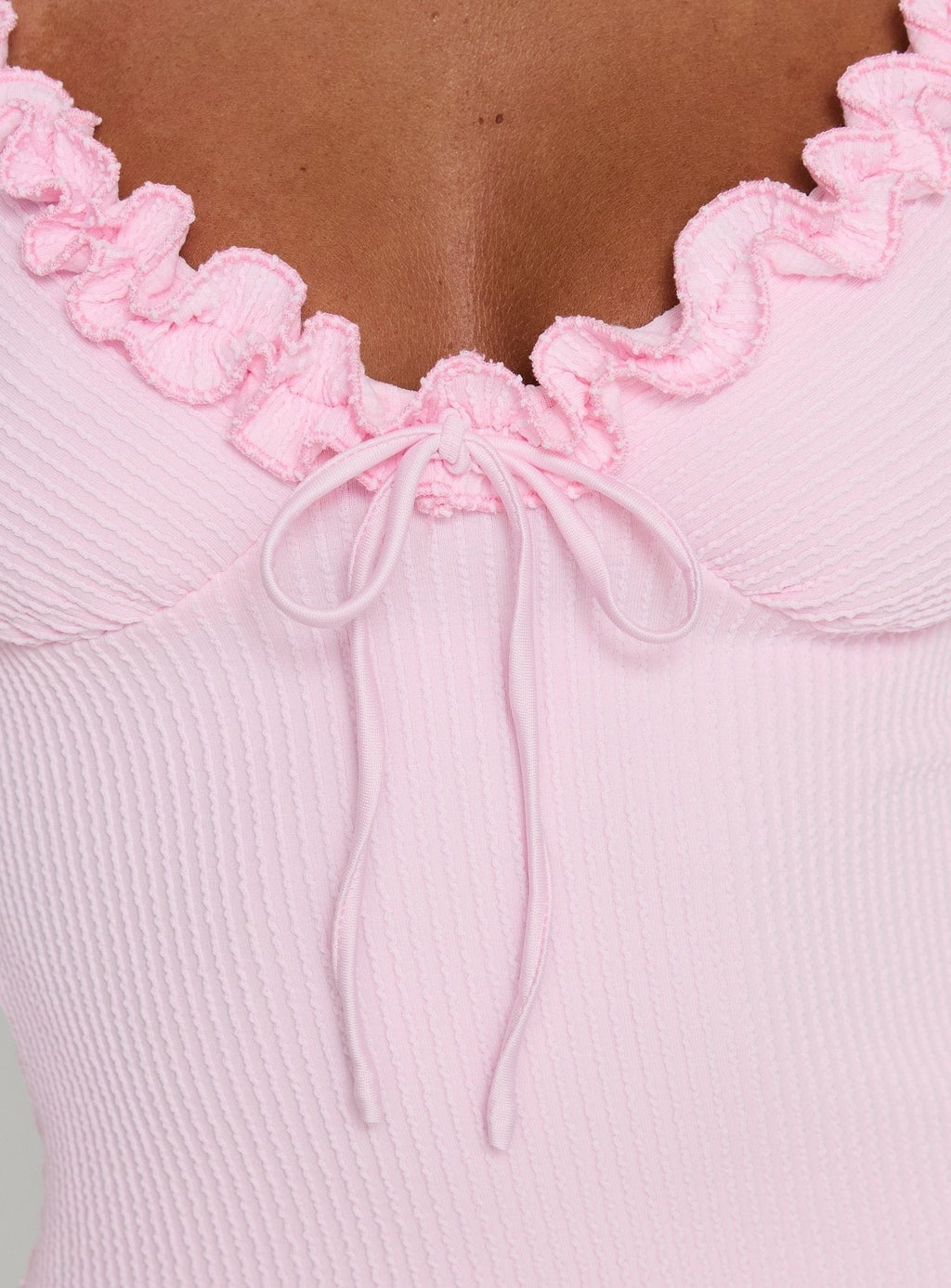 Elsy Ruffle Mini Dress Pink