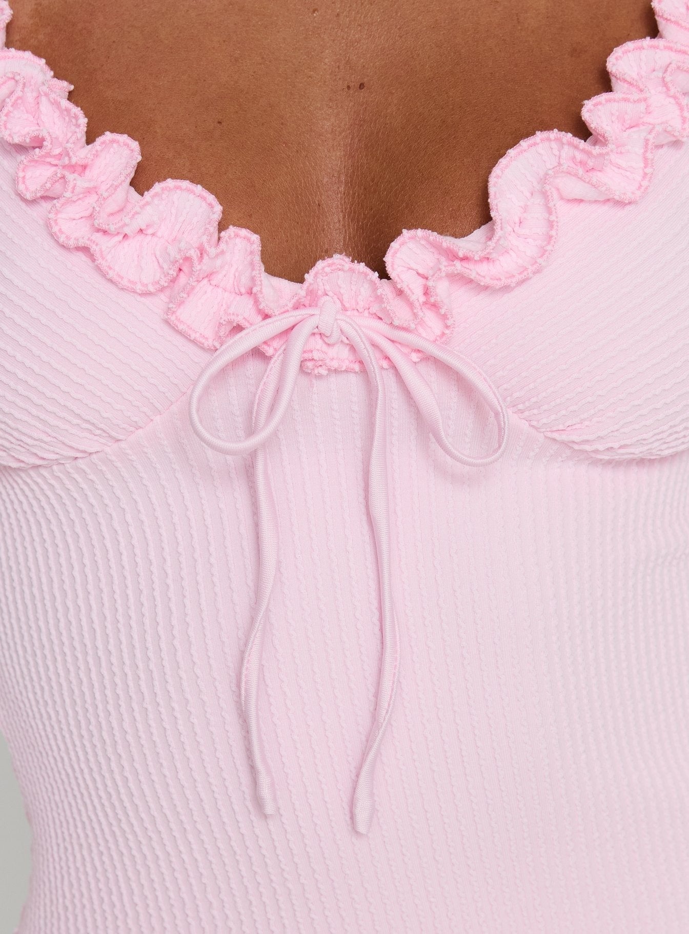 Elsy Ruffle Mini Dress Pink