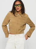 Perfection Cropped Jacket Mustard