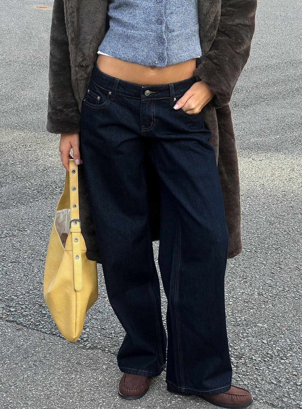 Ellanor Low Rise Straight Leg Jeans Indigo Blue