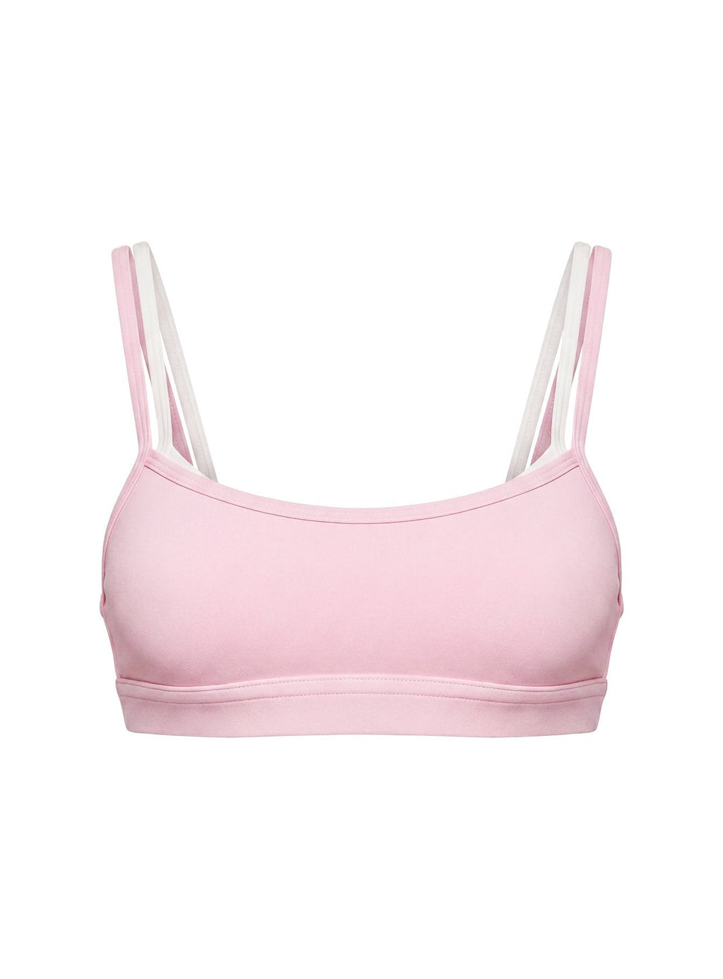 Exhilarate Layered Crop Top Pink / White