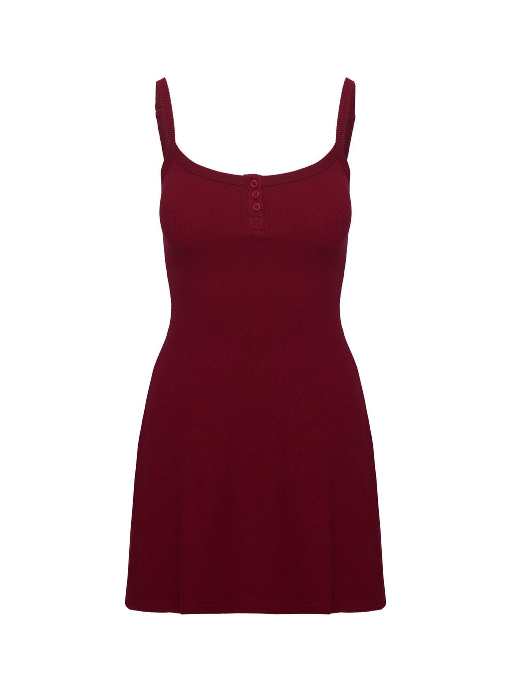 Baseline Rib Mini Dress Red