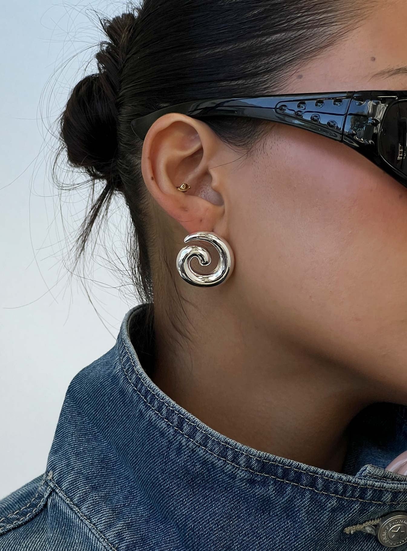 Sold On You Spiral Earrings Silver