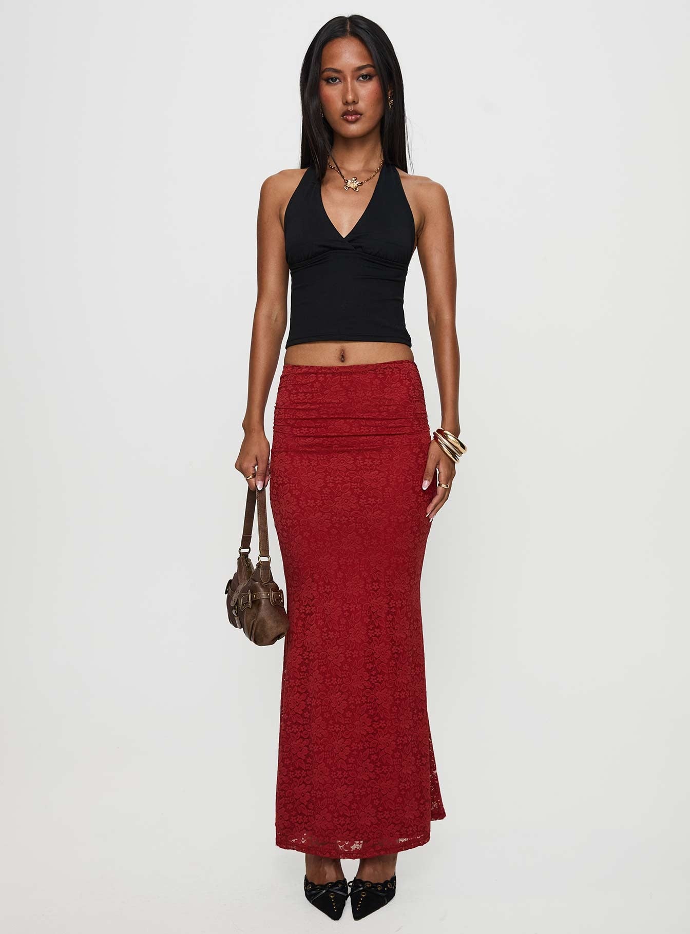 Silene Maxi Skirt Red