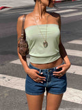 Judsen Relaxed Strapless Top Sage