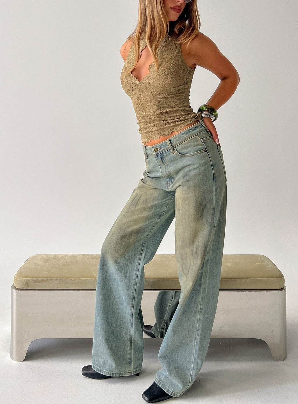 Top Model Jean Stone Blue