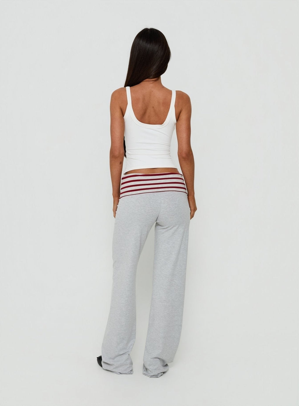 Jetset Pants Grey / Red Stripe