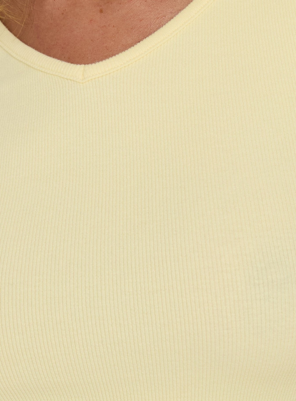 Bridgeta V Neck 3/4 Sleeve Top Lemon