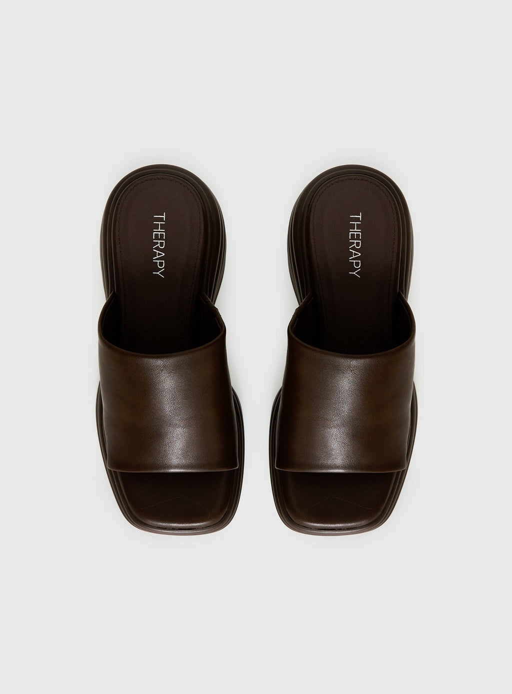Therapy Flaunt Platform Sandals Brown