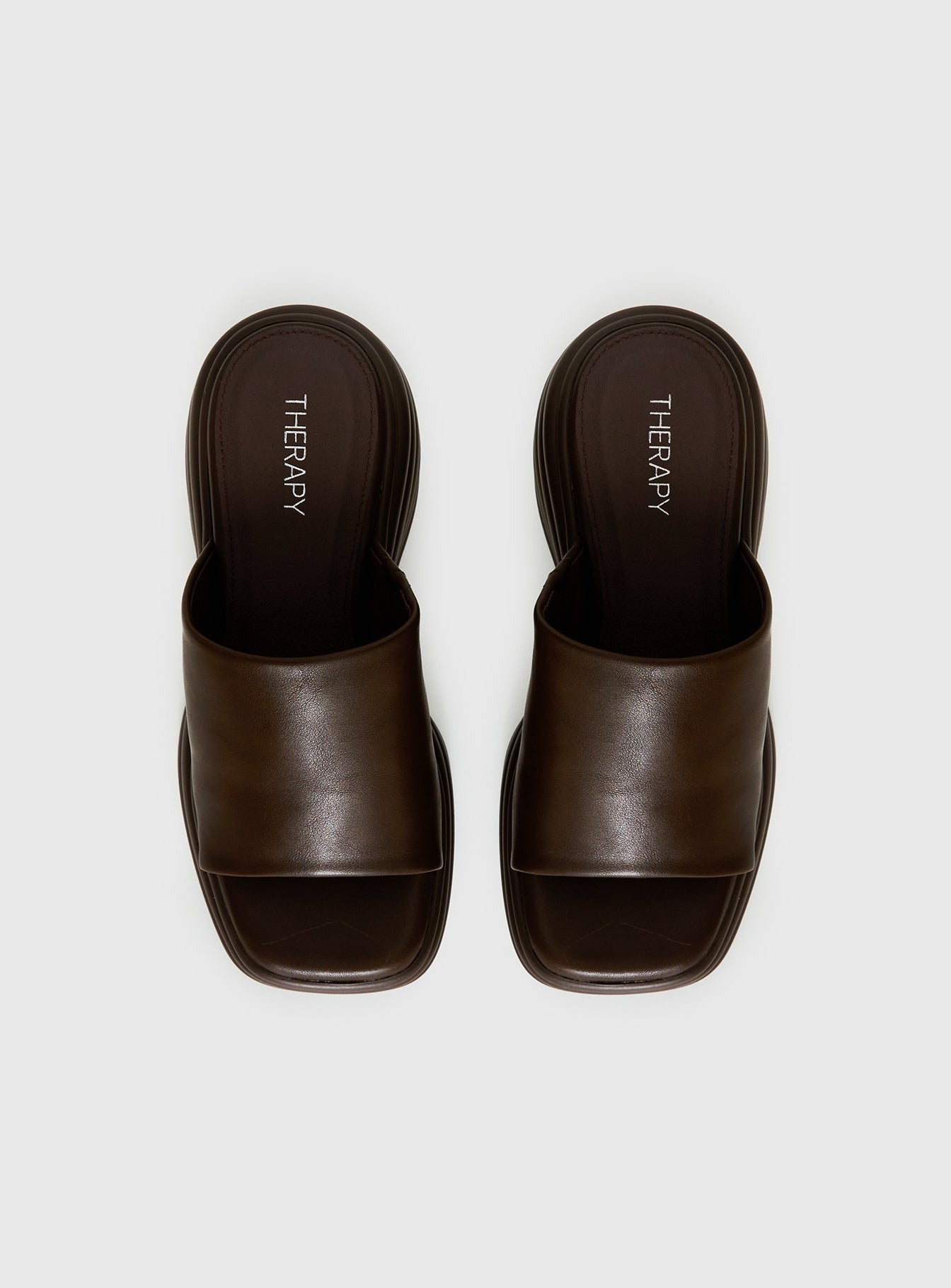Therapy Flaunt Platform Sandals Brown