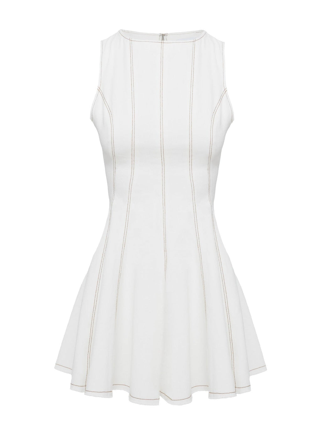 Composure Pleat Mini Dress White