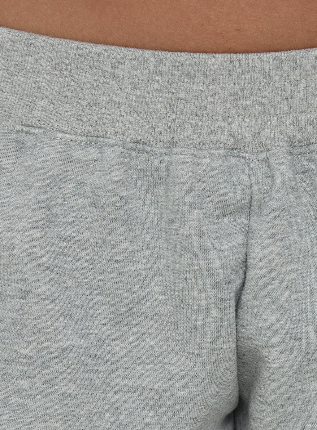 Kohdie Applique Fleece Micro Shorts Grey Marle