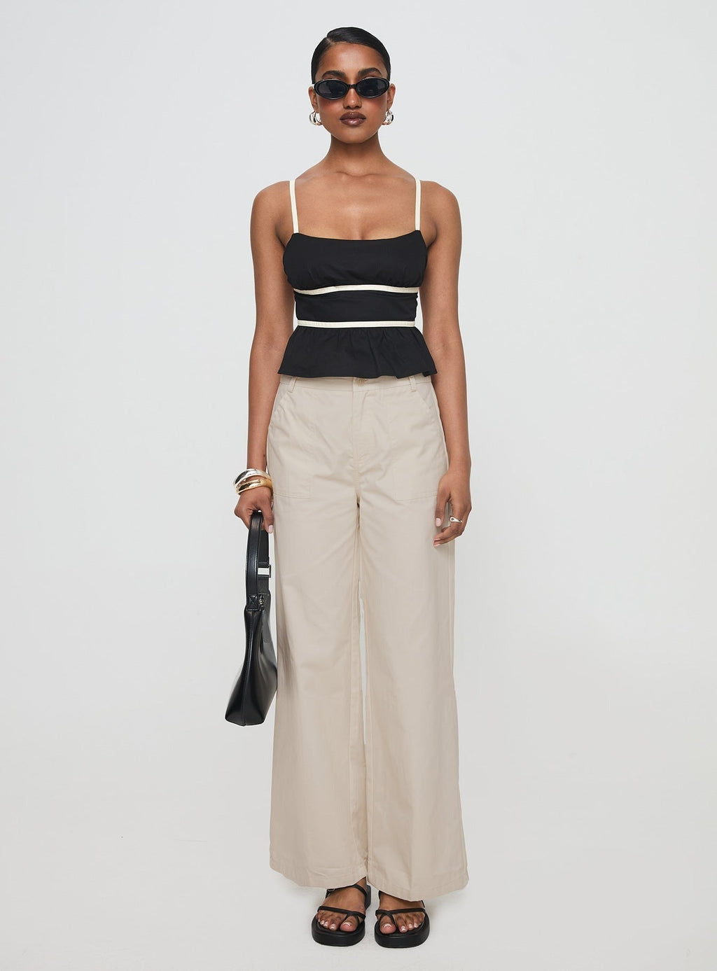 Daxon Top Black / Cream