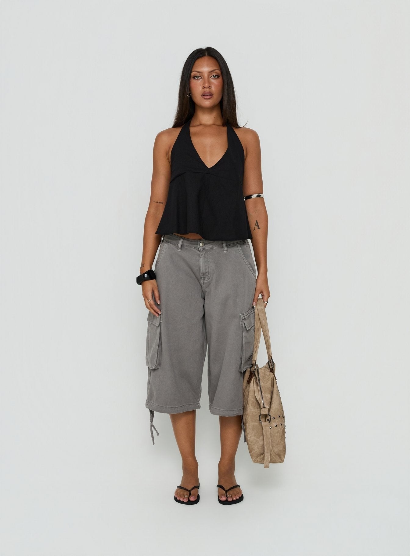 Faira Halter Top Black