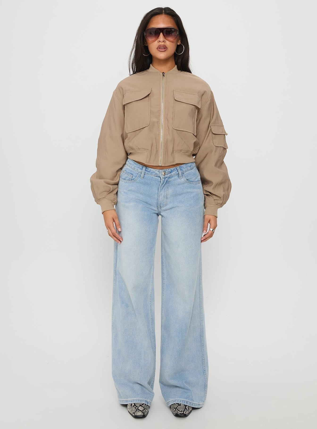 Treyson Pocket Front Jacket Beige