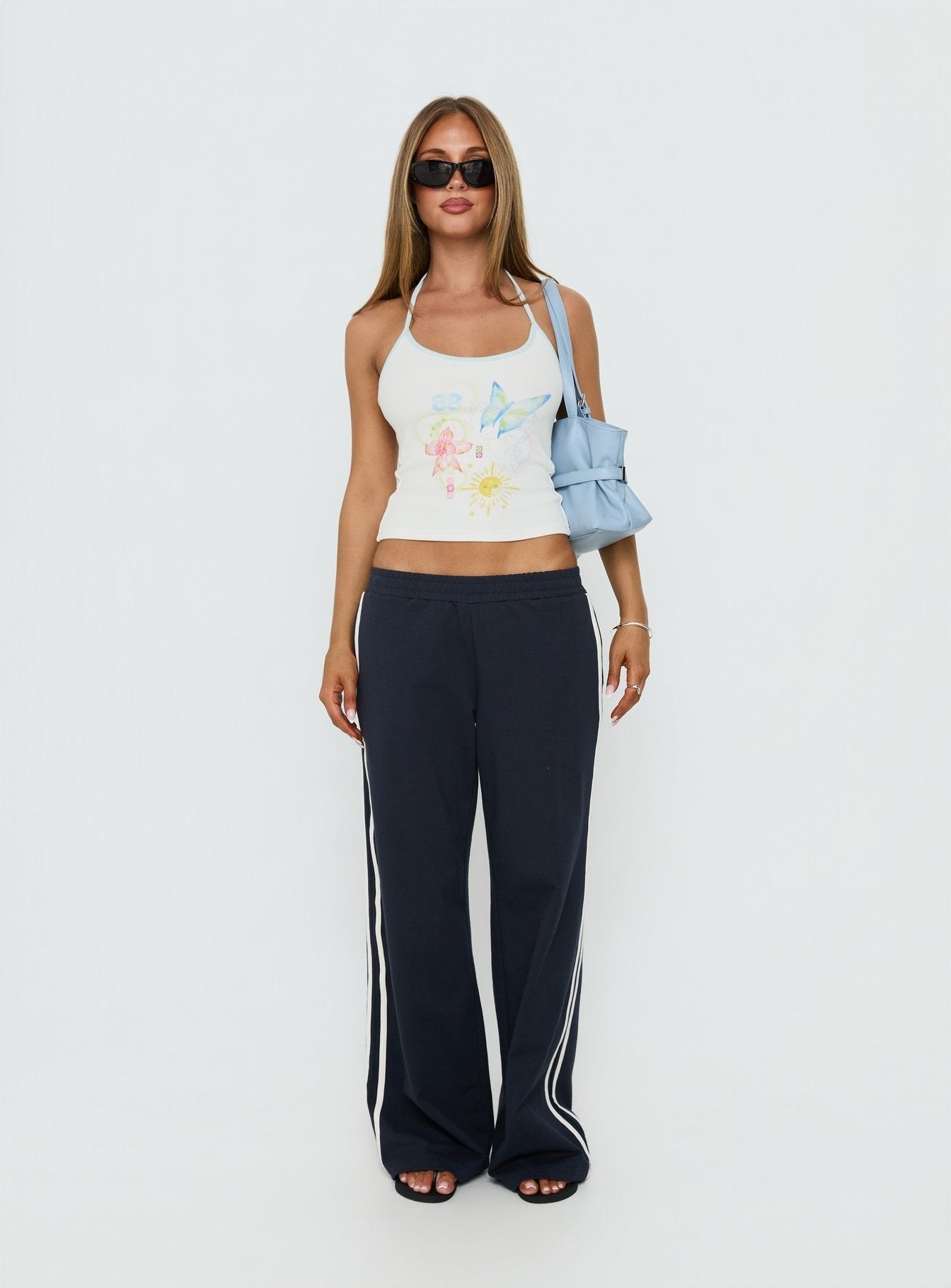 Zarelle Graphic Halter Top Multi