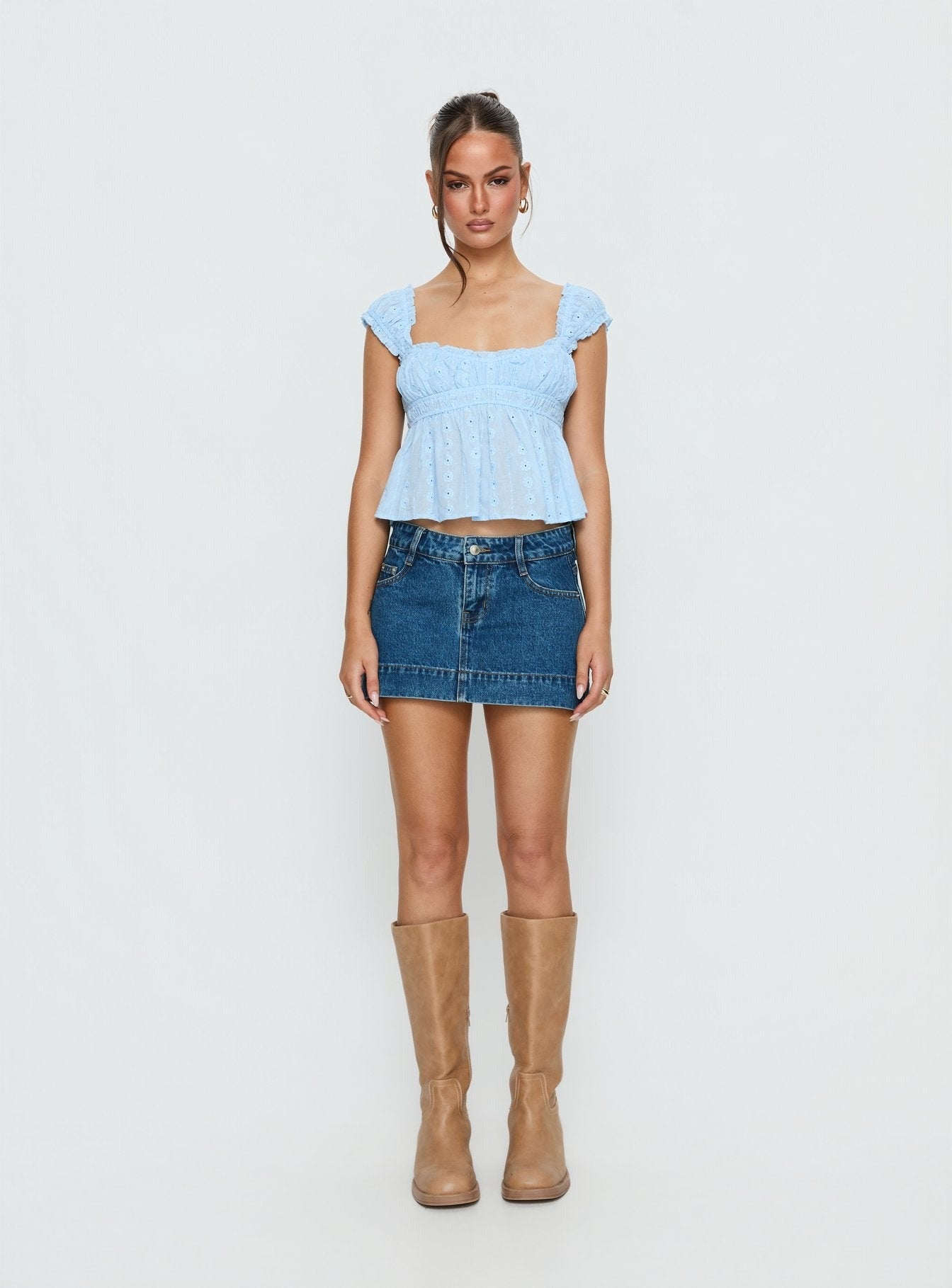 Summerfield Top Soft Blue
