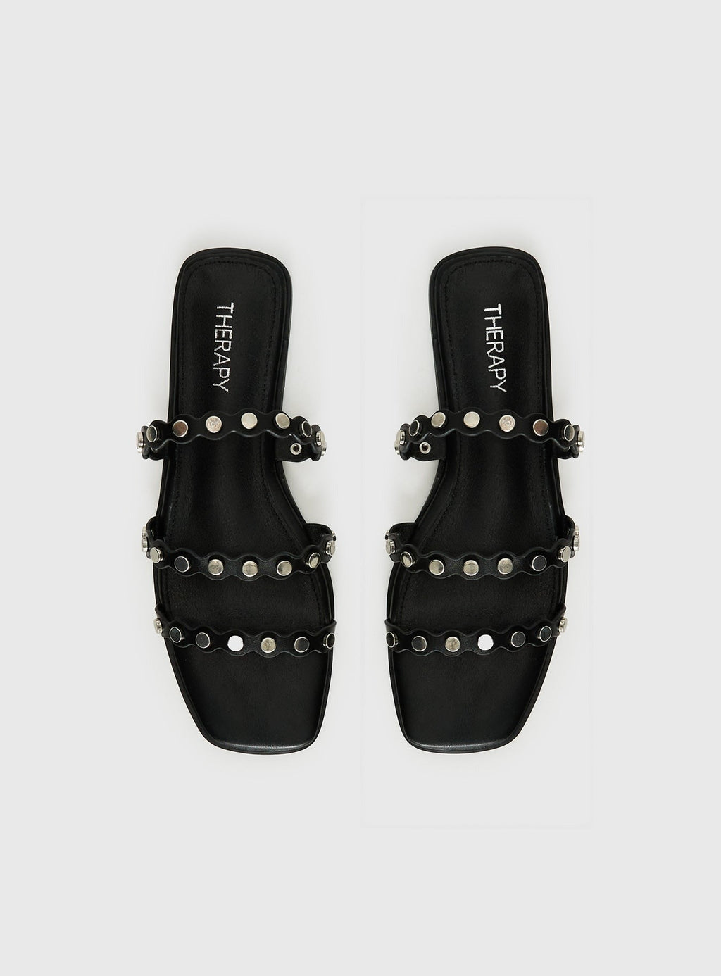 Therapy Gunner Stud Slides Black