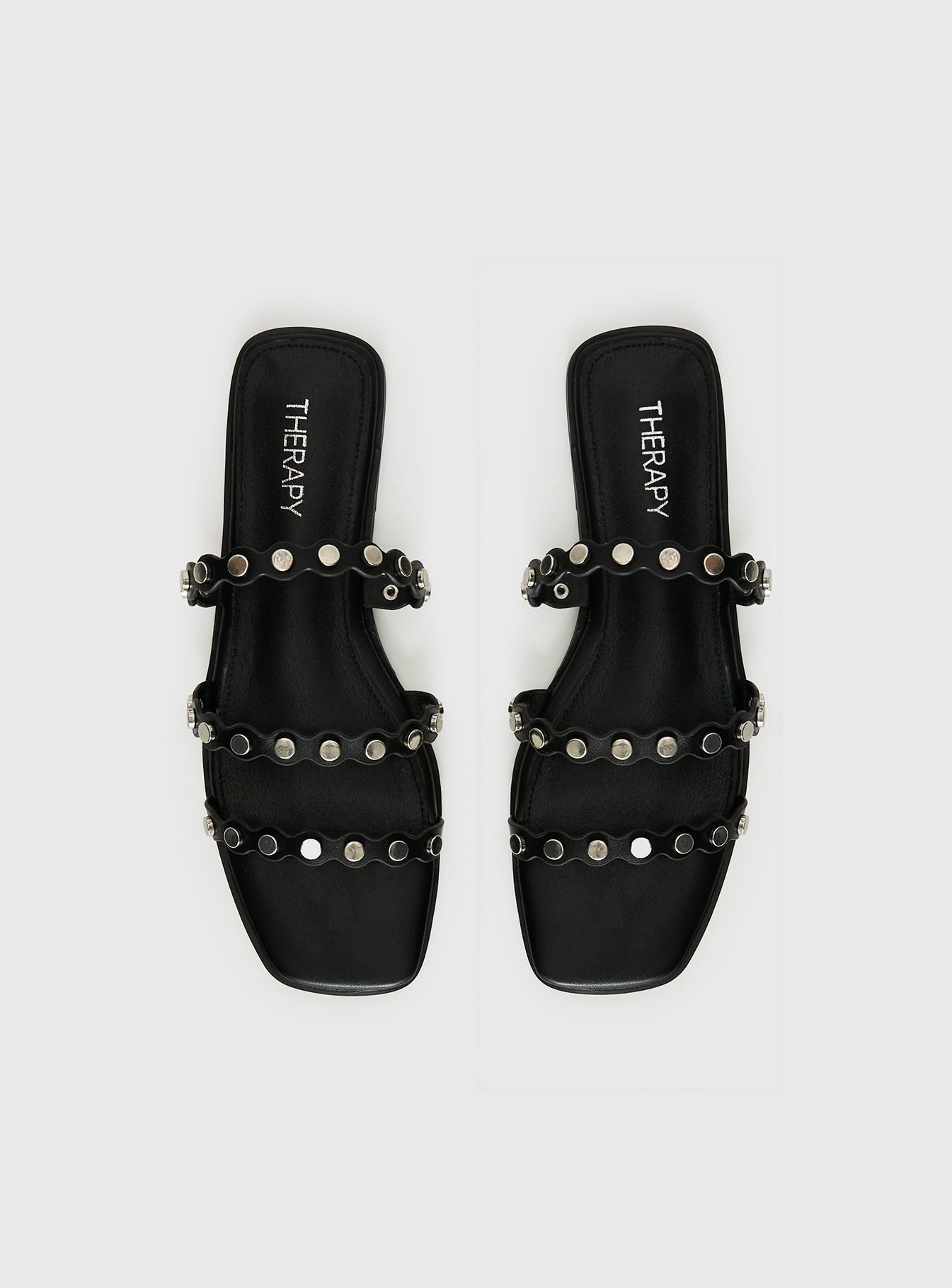 Therapy Gunner Stud Slides Black