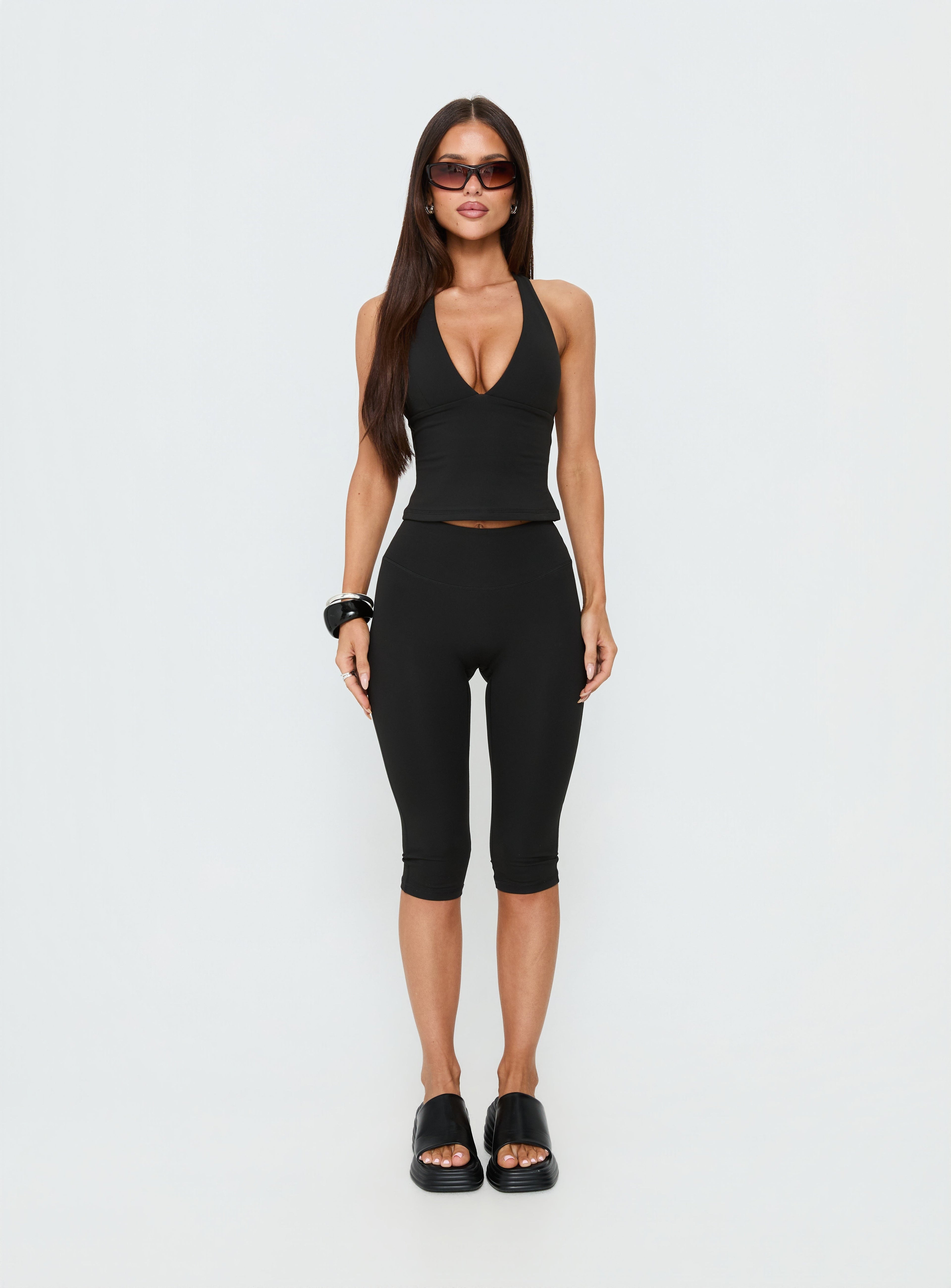 Power Hour Active Capri Leggings Black