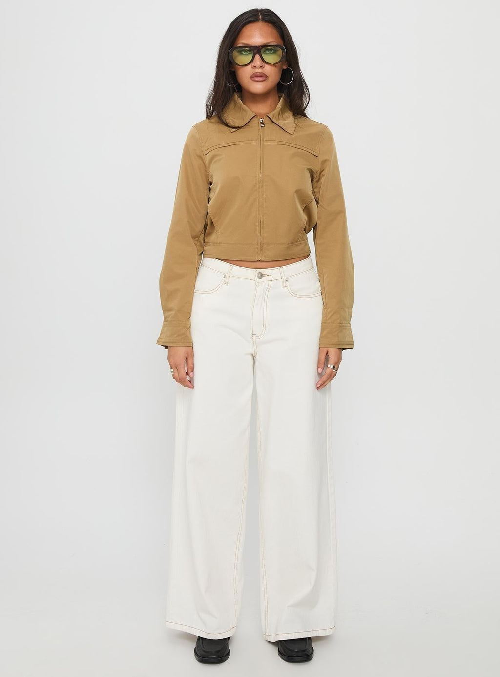 Perfection Cropped Jacket Mustard