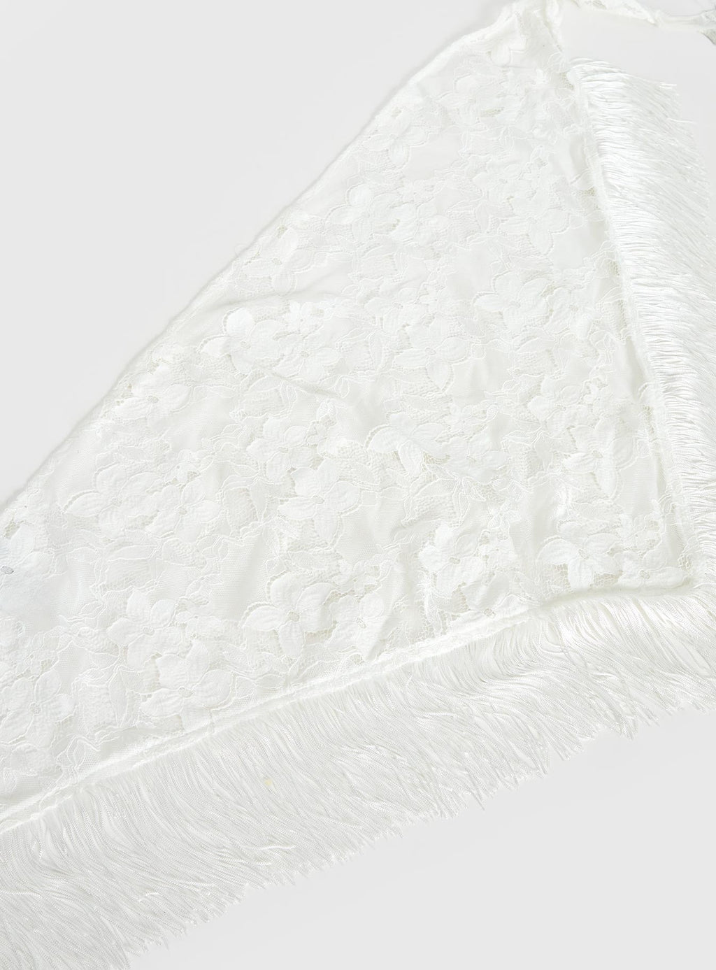 Elizebeth Tie Waist Tassel Belt White