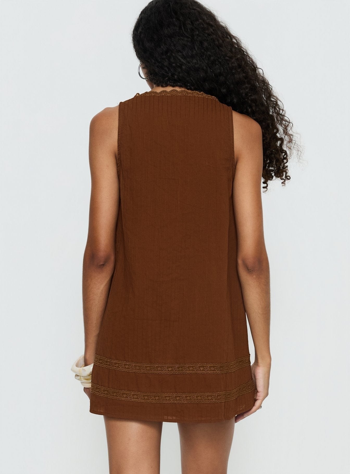 Alanah Mini Dress Dark Brown