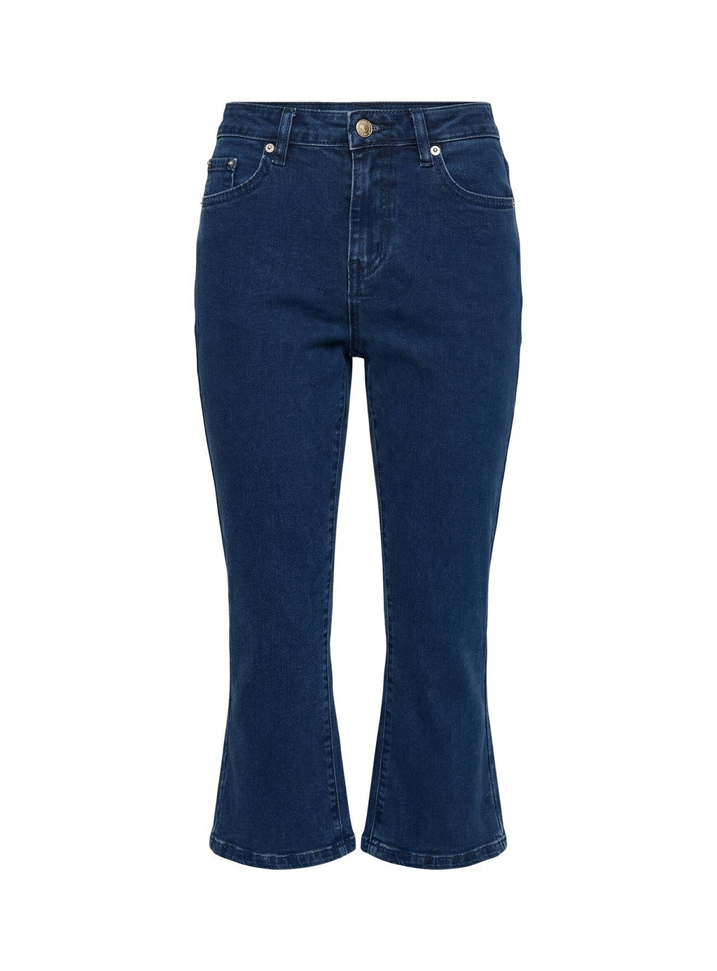 Kissimo Kick Flare Capri Pants Indigo Blue