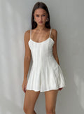 Dorothee Flowy Romper Cream