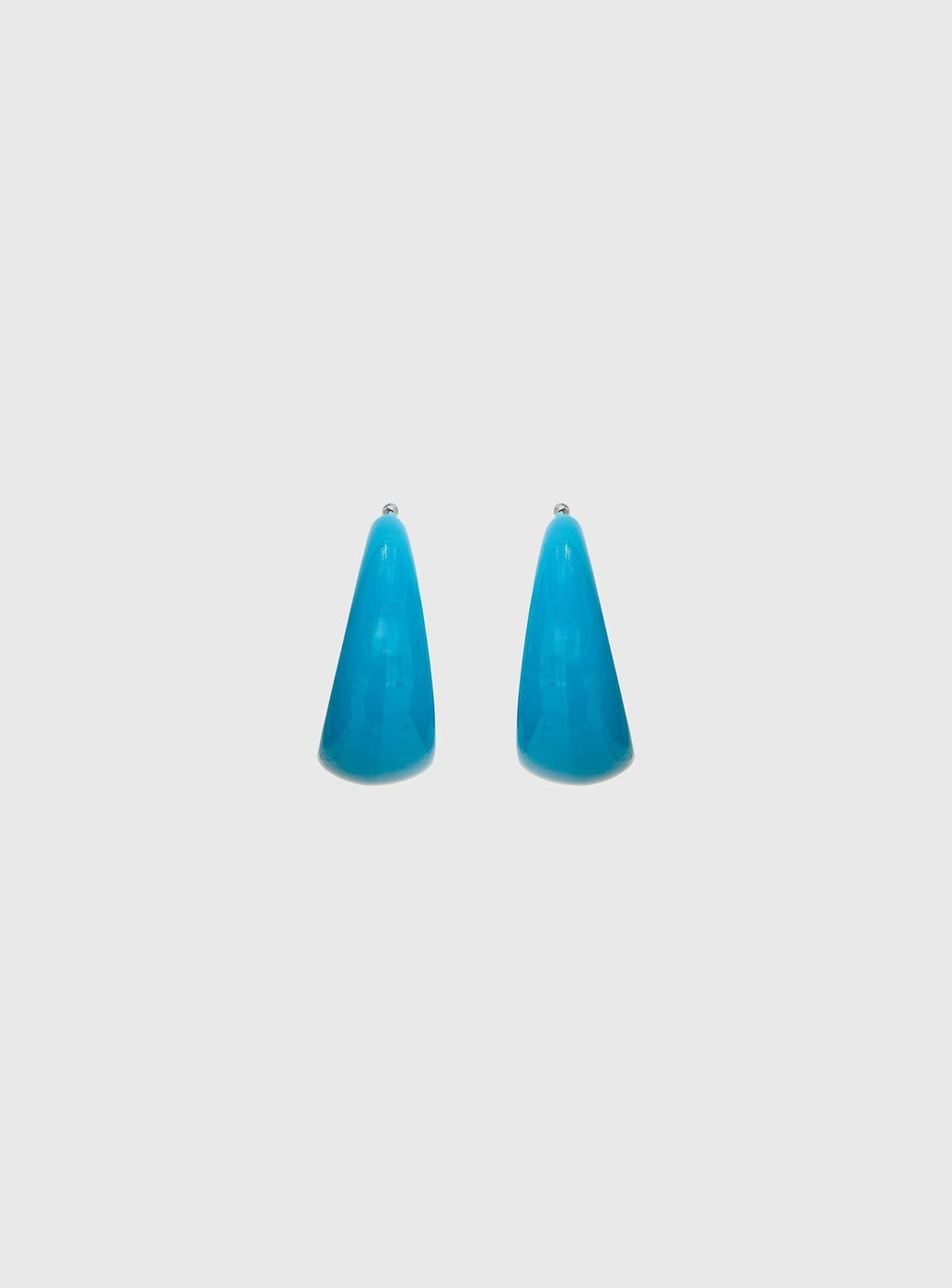 Vannessa Chunky Hoop Earrings Blue